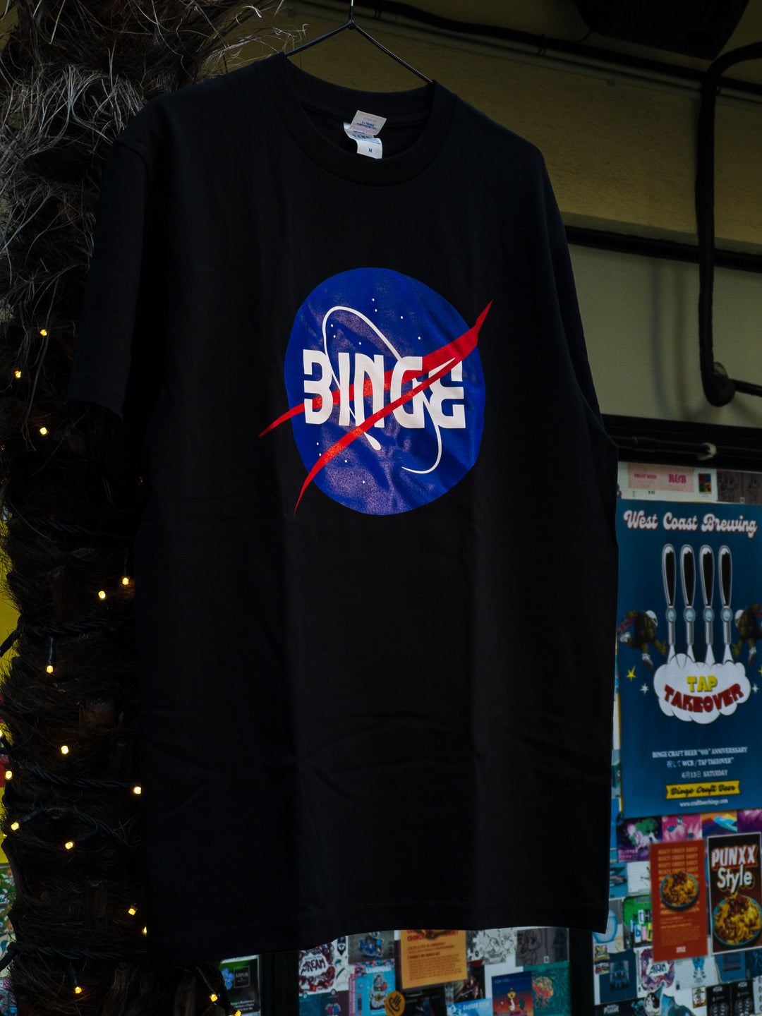 Binge Space Program T-shirt Black | ビンジ 宇宙プログラームTシャツ黒