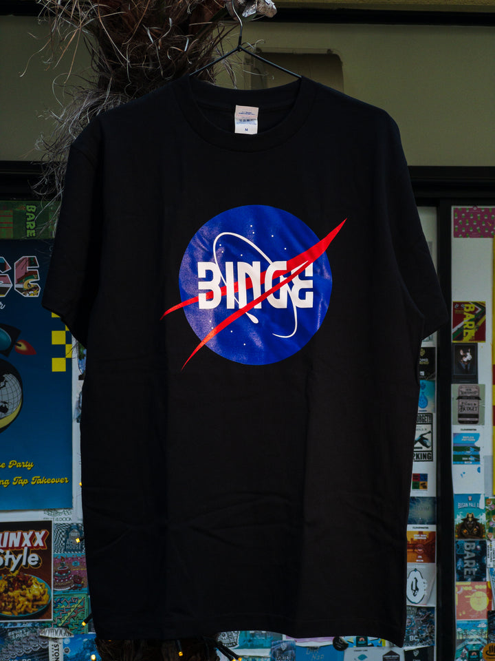 Binge Space Program T-shirt Black | ビンジ 宇宙プログラームTシャツ黒