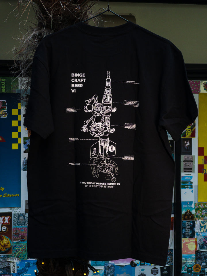 Binge Space Program T-shirt Black | ビンジ 宇宙プログラームTシャツ黒