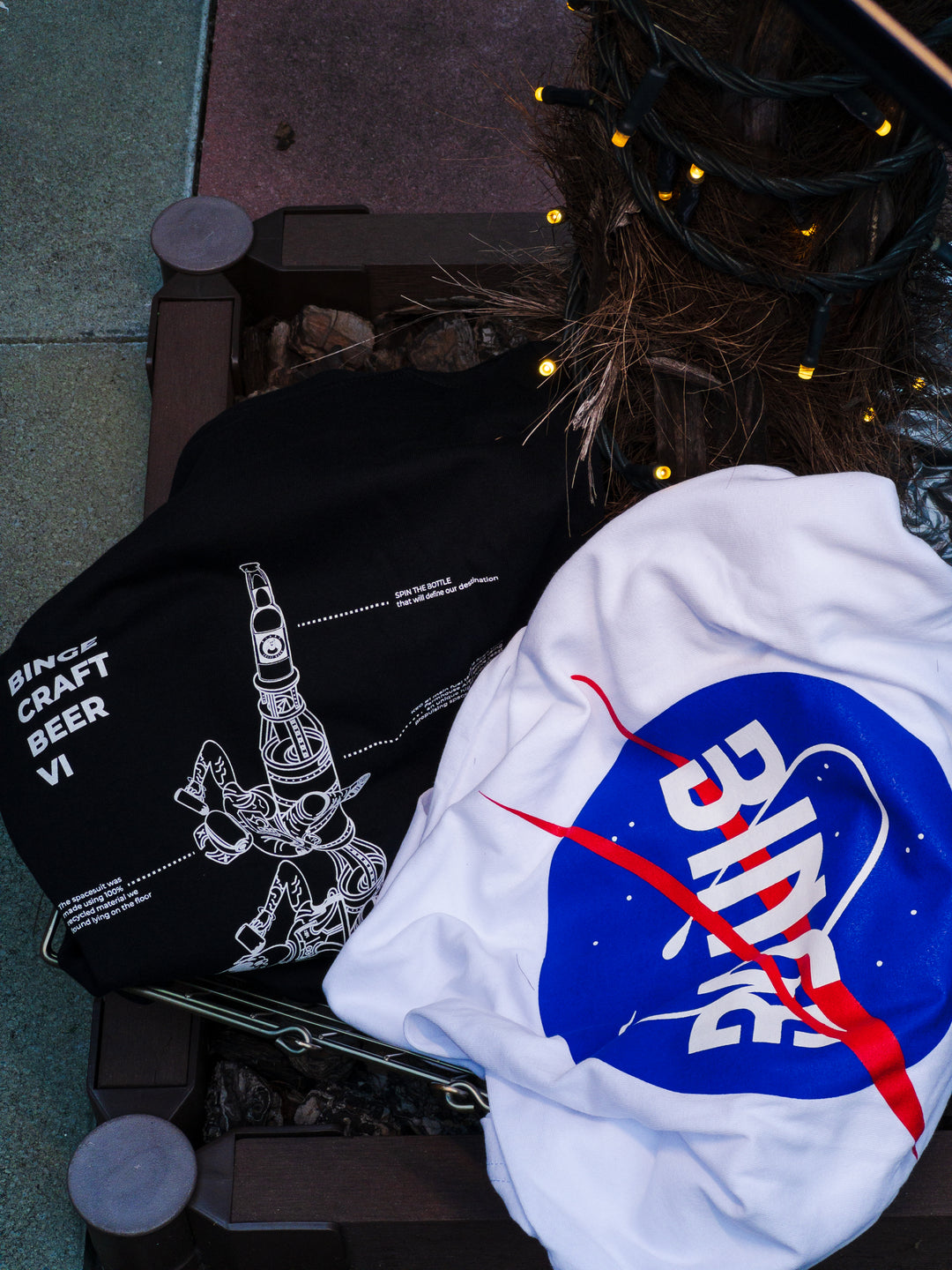 Binge Space Program T-shirt White | ビンジ 宇宙プログラームTシャツ白
