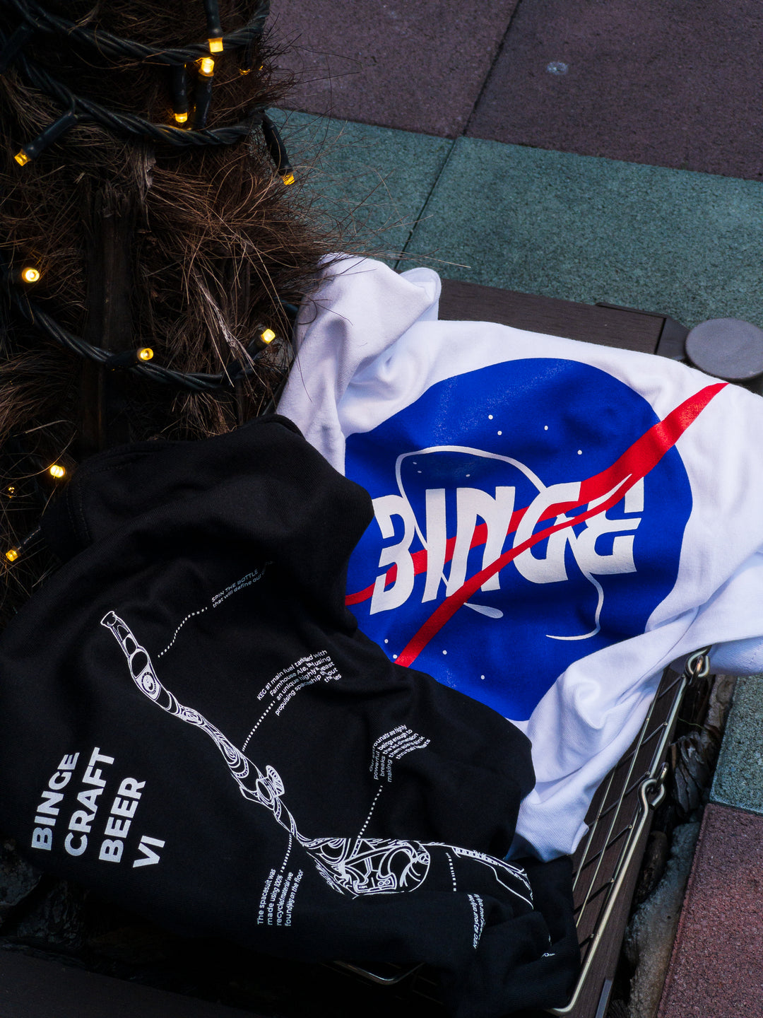Binge Space Program T-shirt Black | ビンジ 宇宙プログラームTシャツ黒