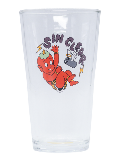 Sin Clear Pint Glass | パイント グラス