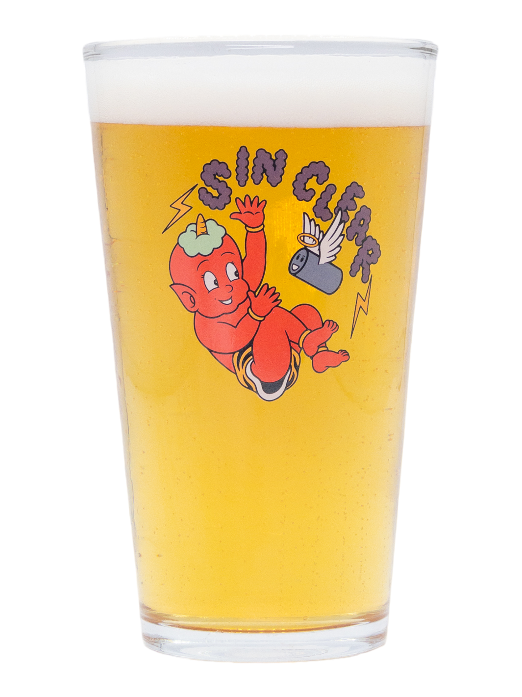 Sin Clear Pint Glass | パイント グラス